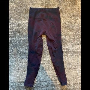 Lululemon seamless tie dye leggings